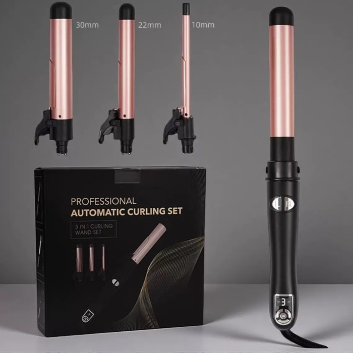 Professional Automatic 3 in 1 Curling Set