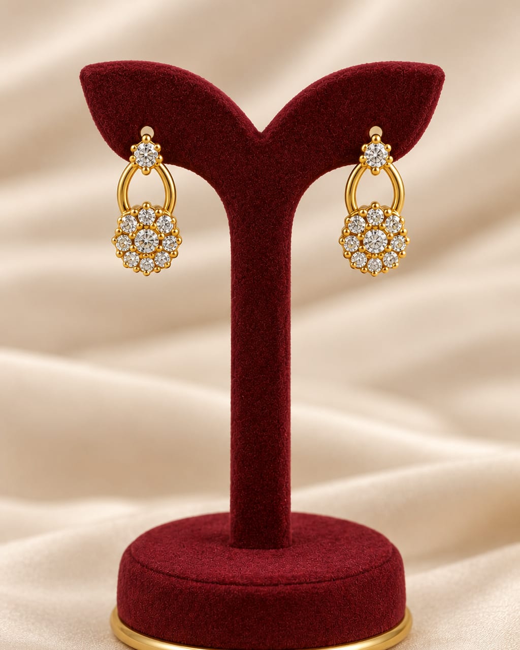 Gold plated zircon diamond necklace - photo 2