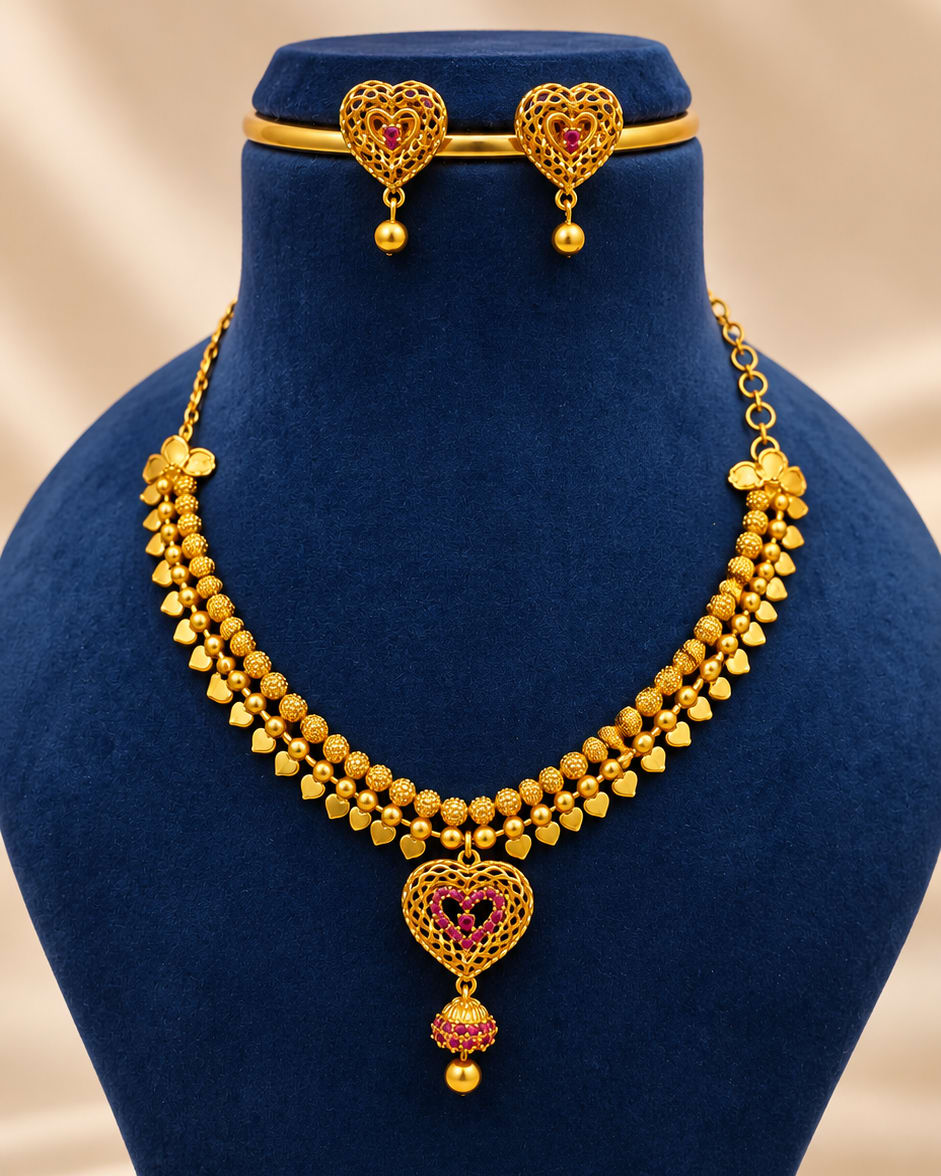 Gold plated necklace - photo 1