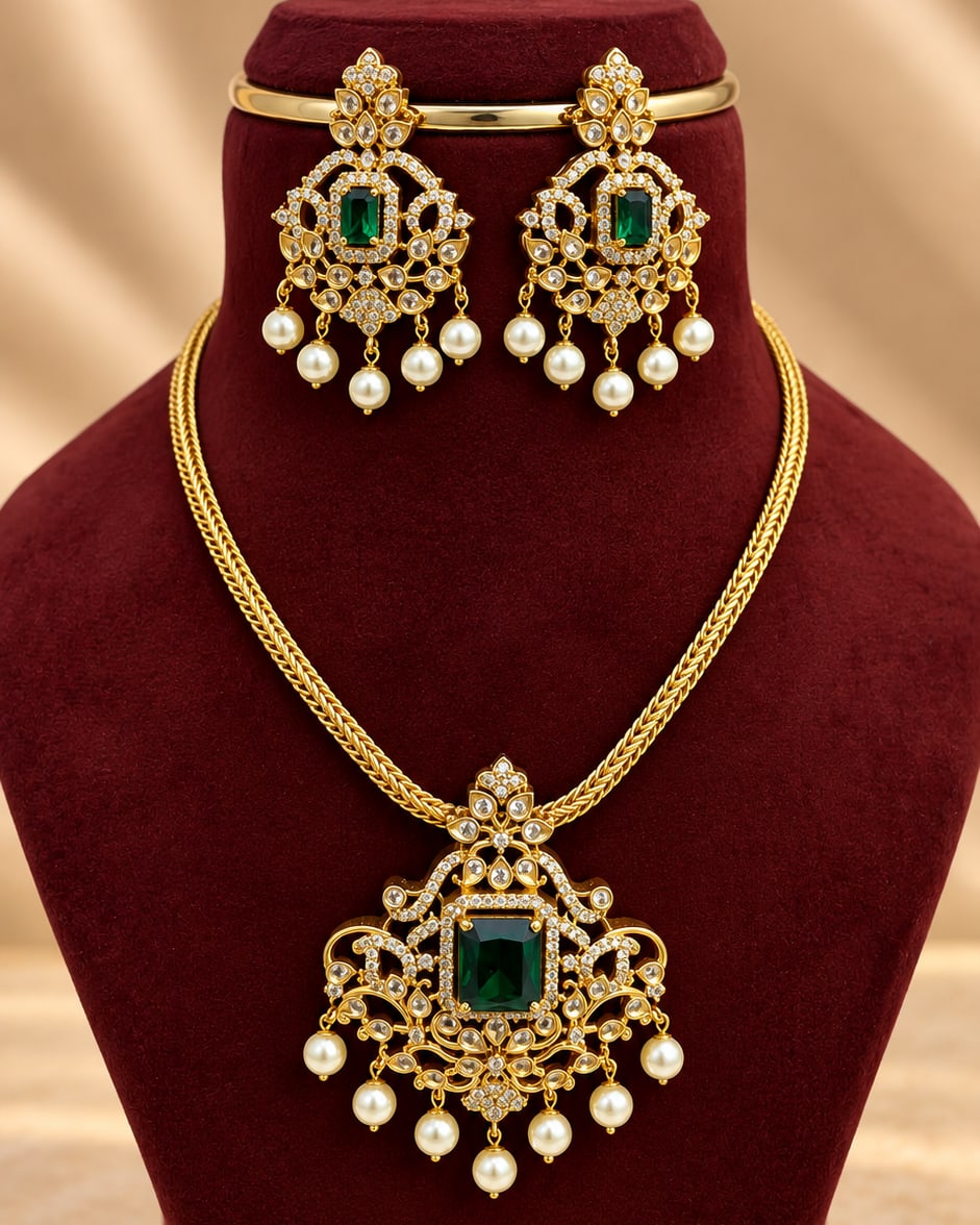 Traditional gold finish jewellery - photo 1