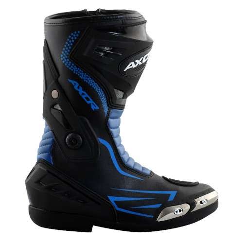 Buy Axor Slipstream Black Blue Riding Boots Premium Footwear for Riders"
