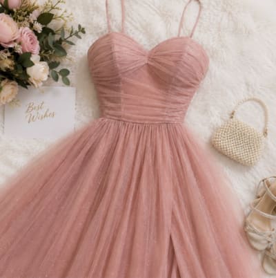 Burgundy Dress