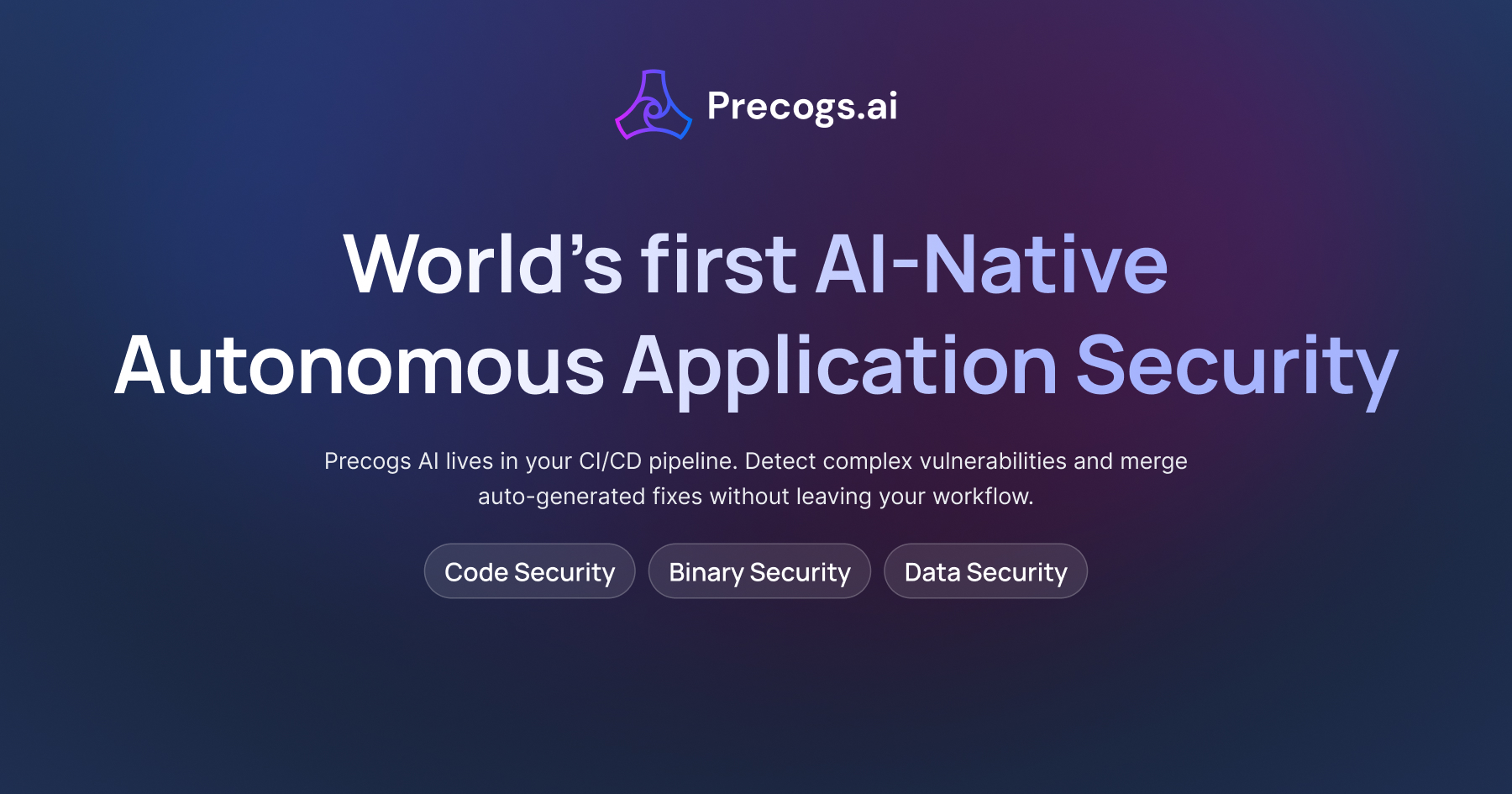 Precogs AI | AI-Native Autonomous AppSec Code, Binary & Data Security ...