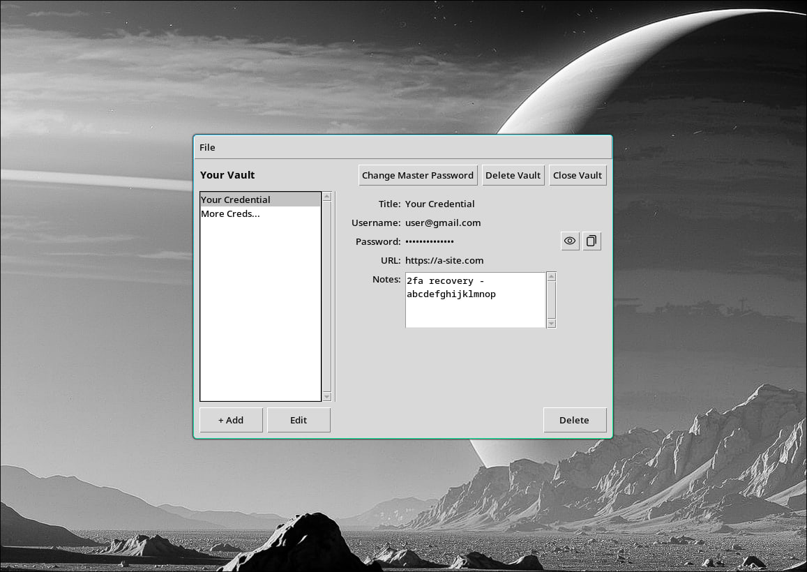 Password Manager project preview