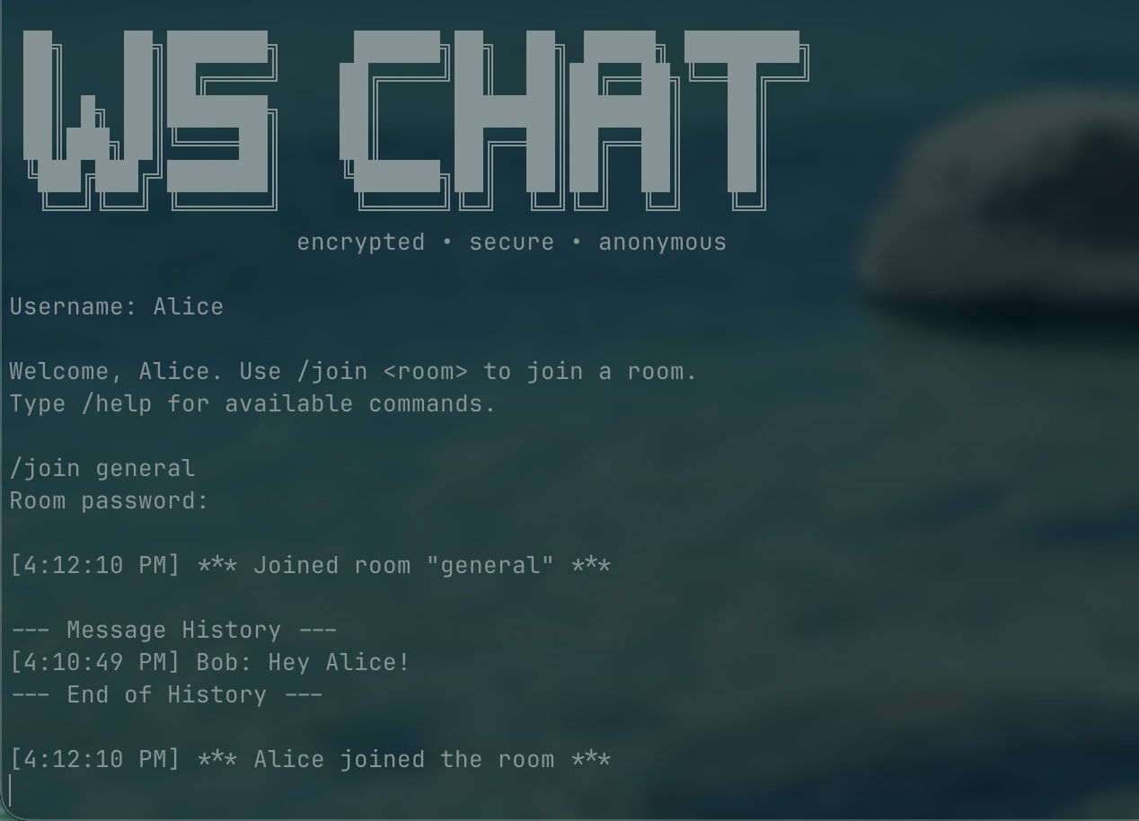 Websocket Chat project preview