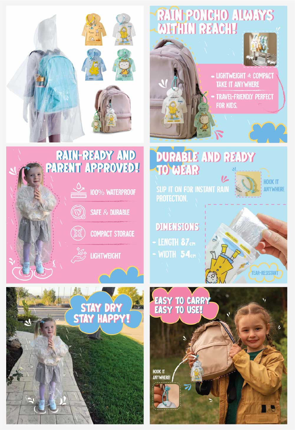 Disposable Rain Ponchos - after