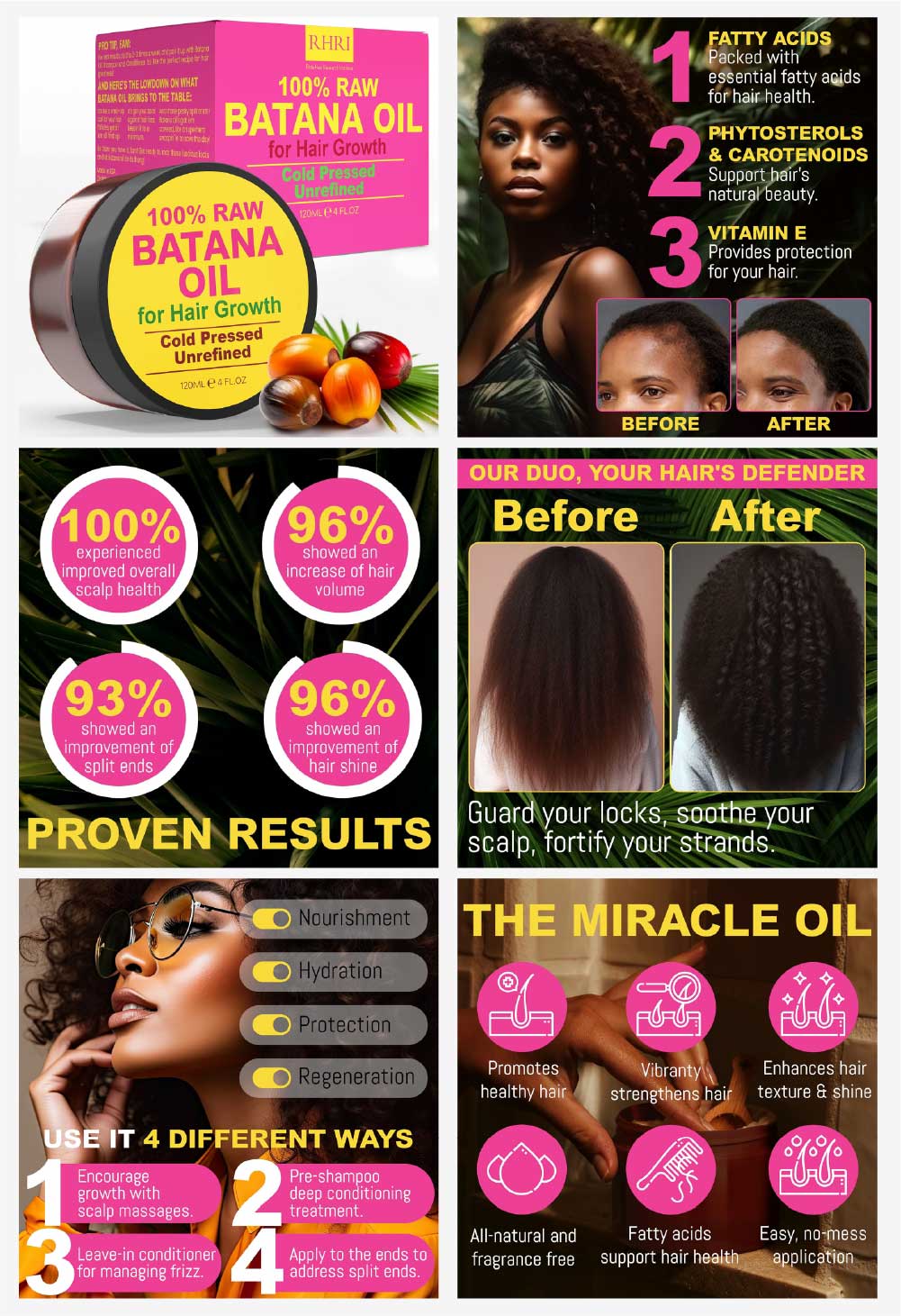Raw Batana Oil - after