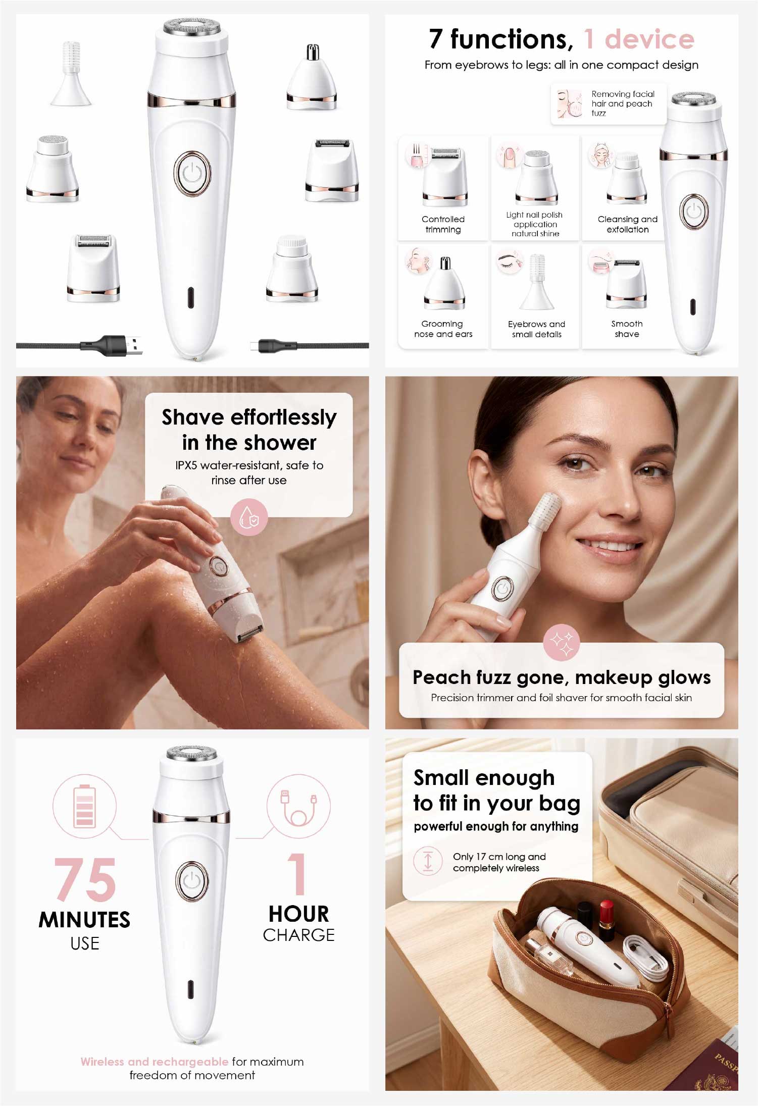 7-in-1 Lady Shaver - after