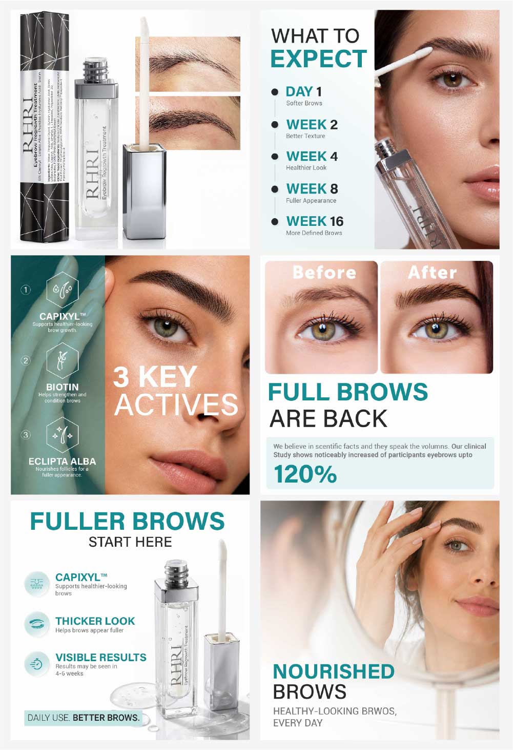 RHRI Eyebrows Growth Serum - after
