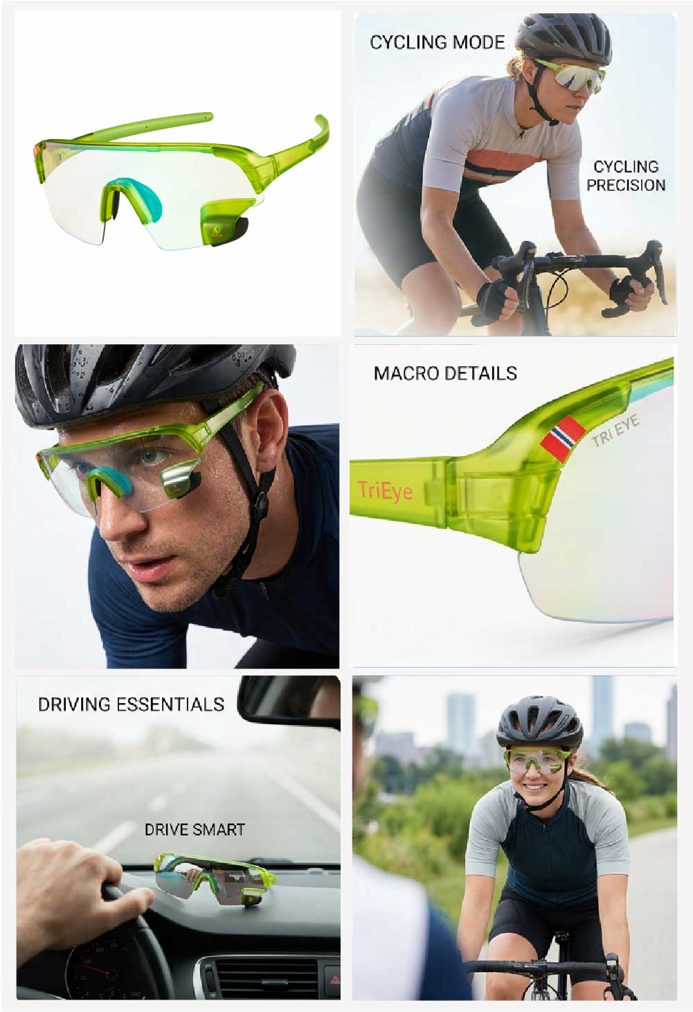 TriEye Cycling Glasses - before