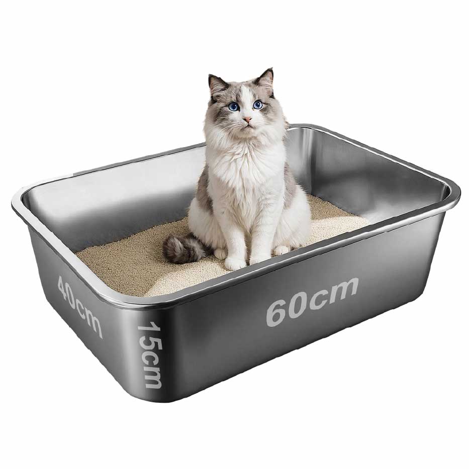 Stainless Steel Cat Litter Box - Main Image