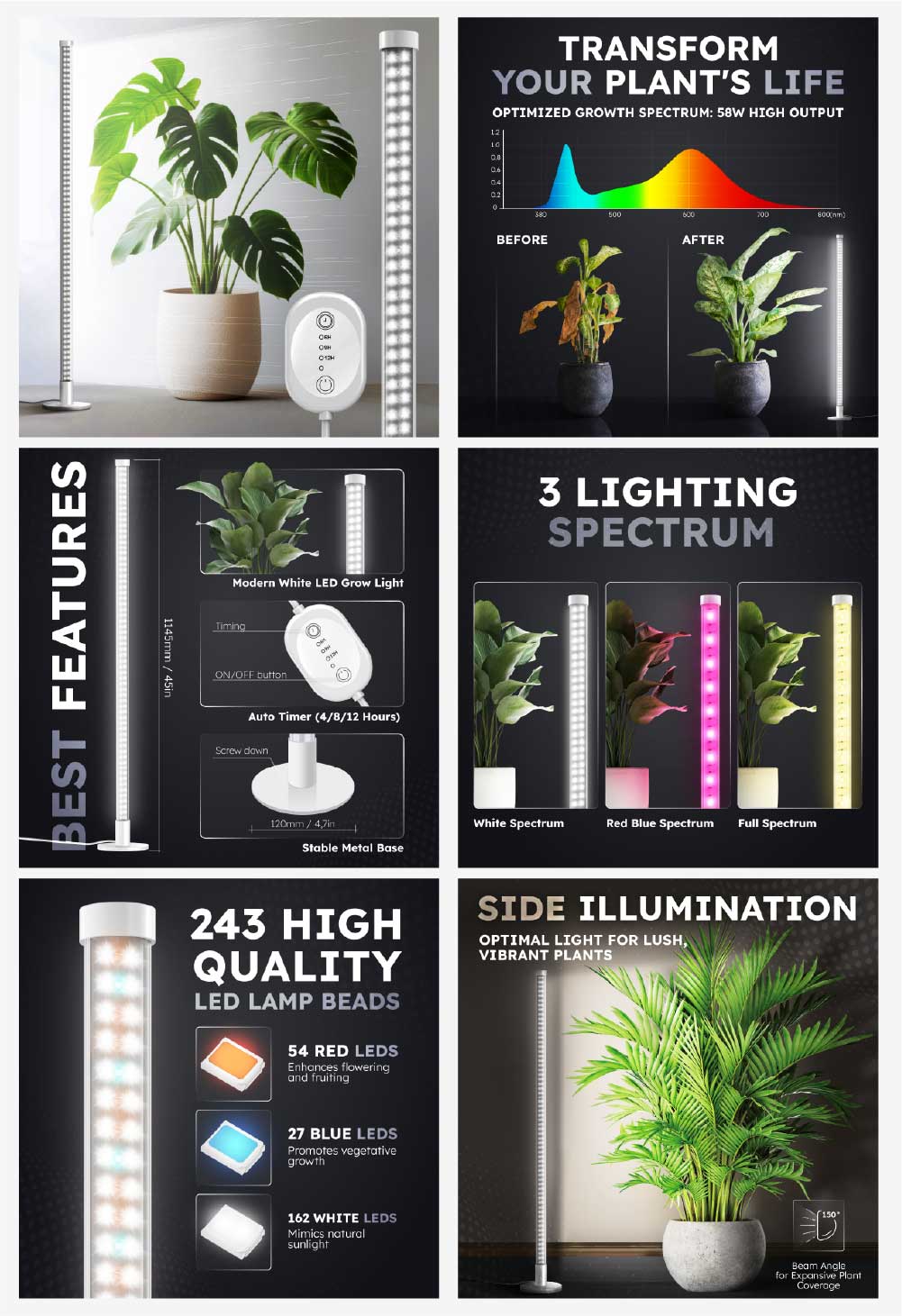 Starlight LED Grow Light - after