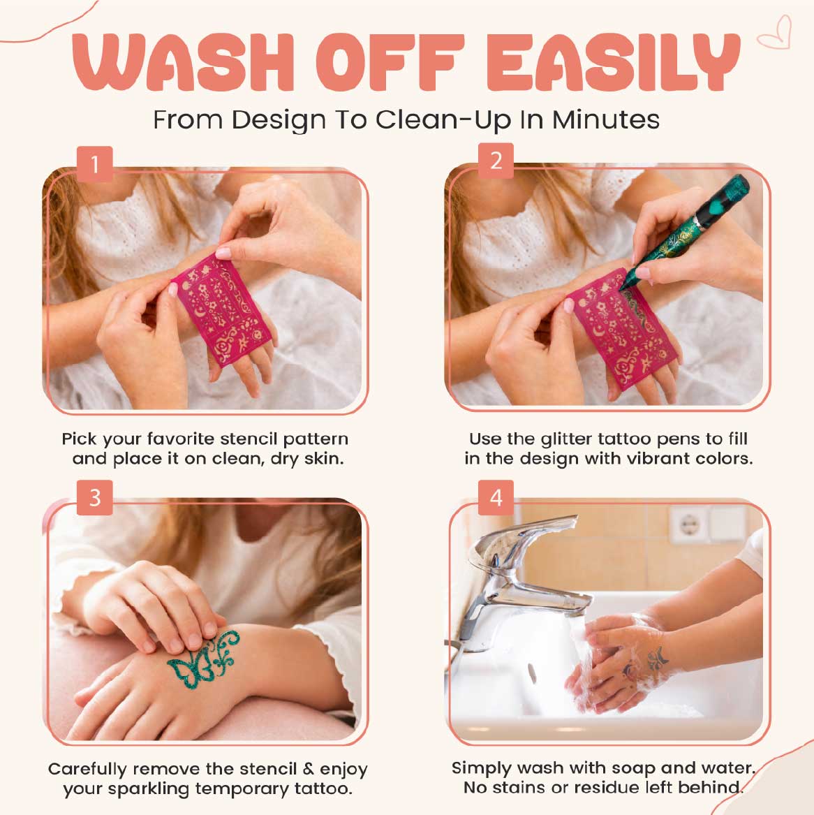 Easy to Wash Off