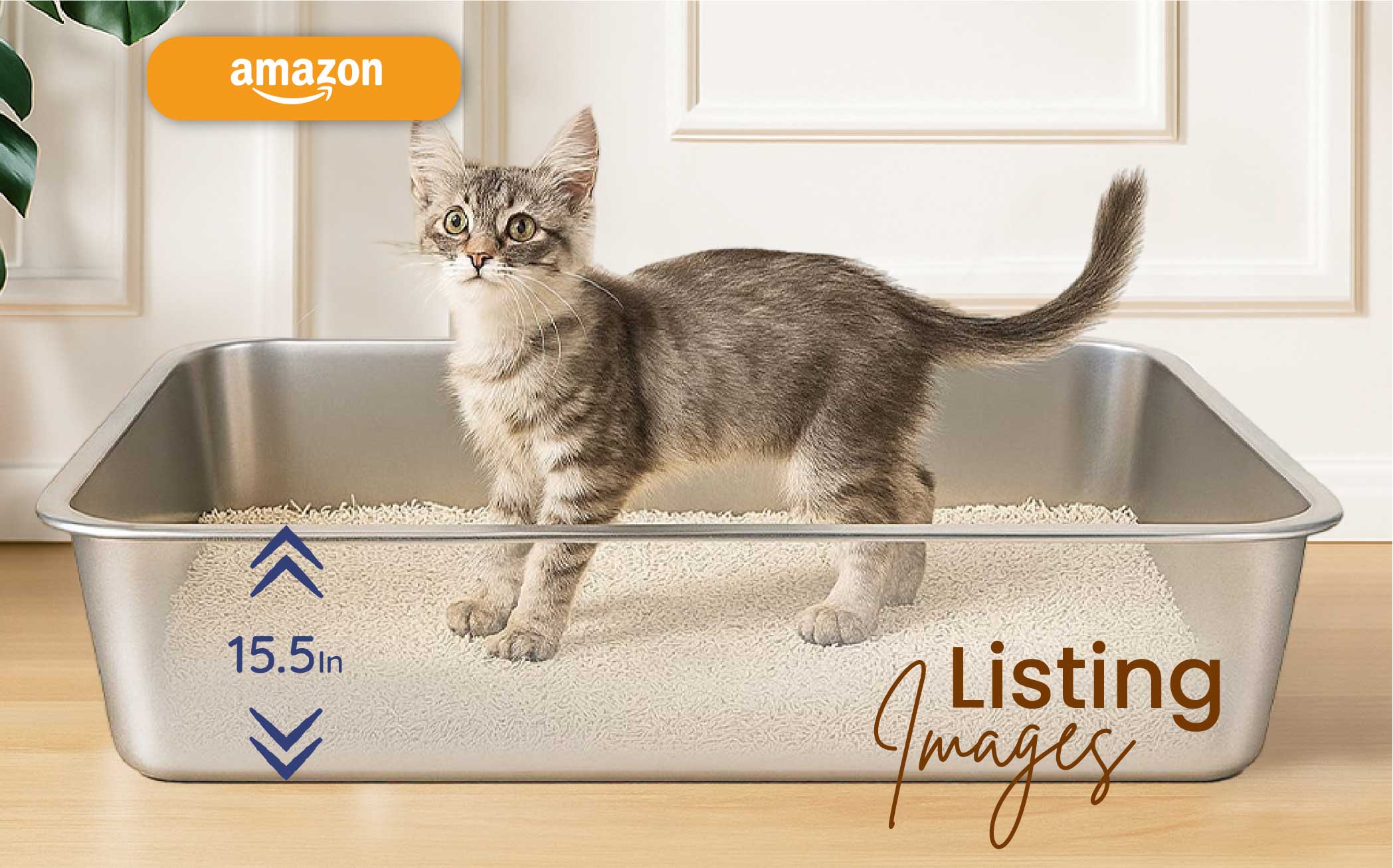 Stainless Steel Cat Litter Box