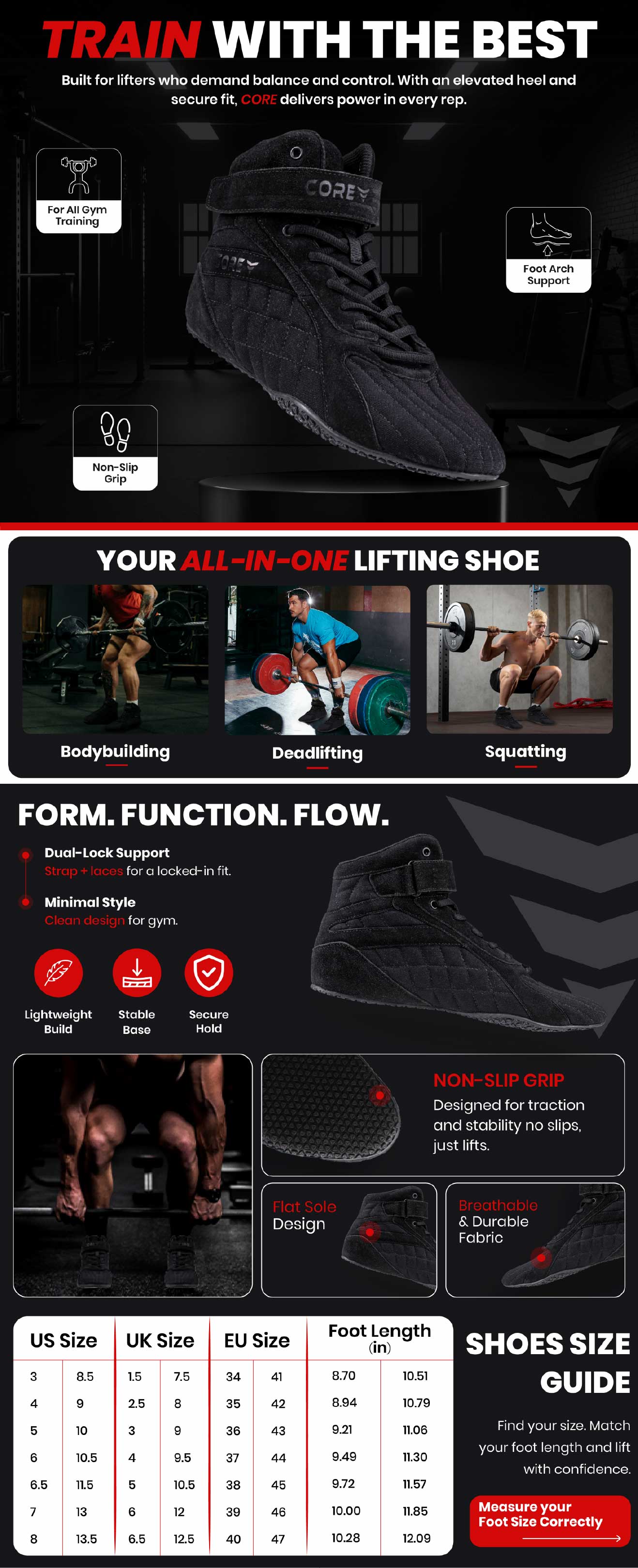 Core Bodybuilding Shoes A+ - after