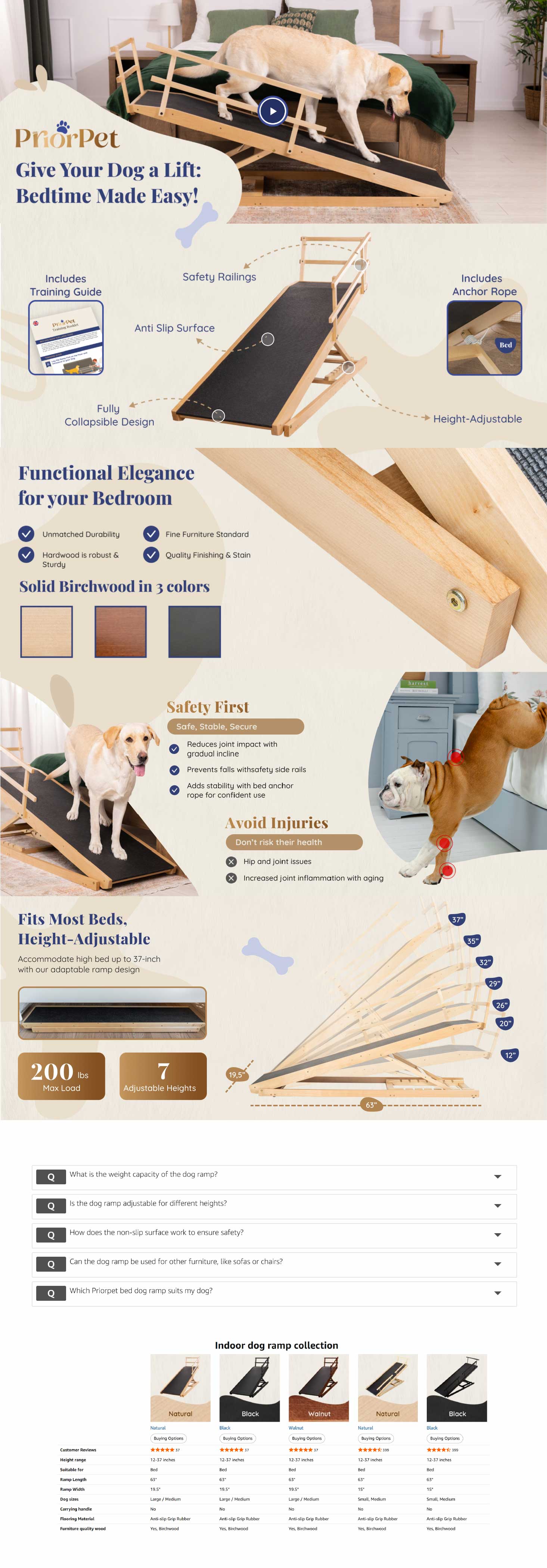 Dog Ramp for Bed A+ - after