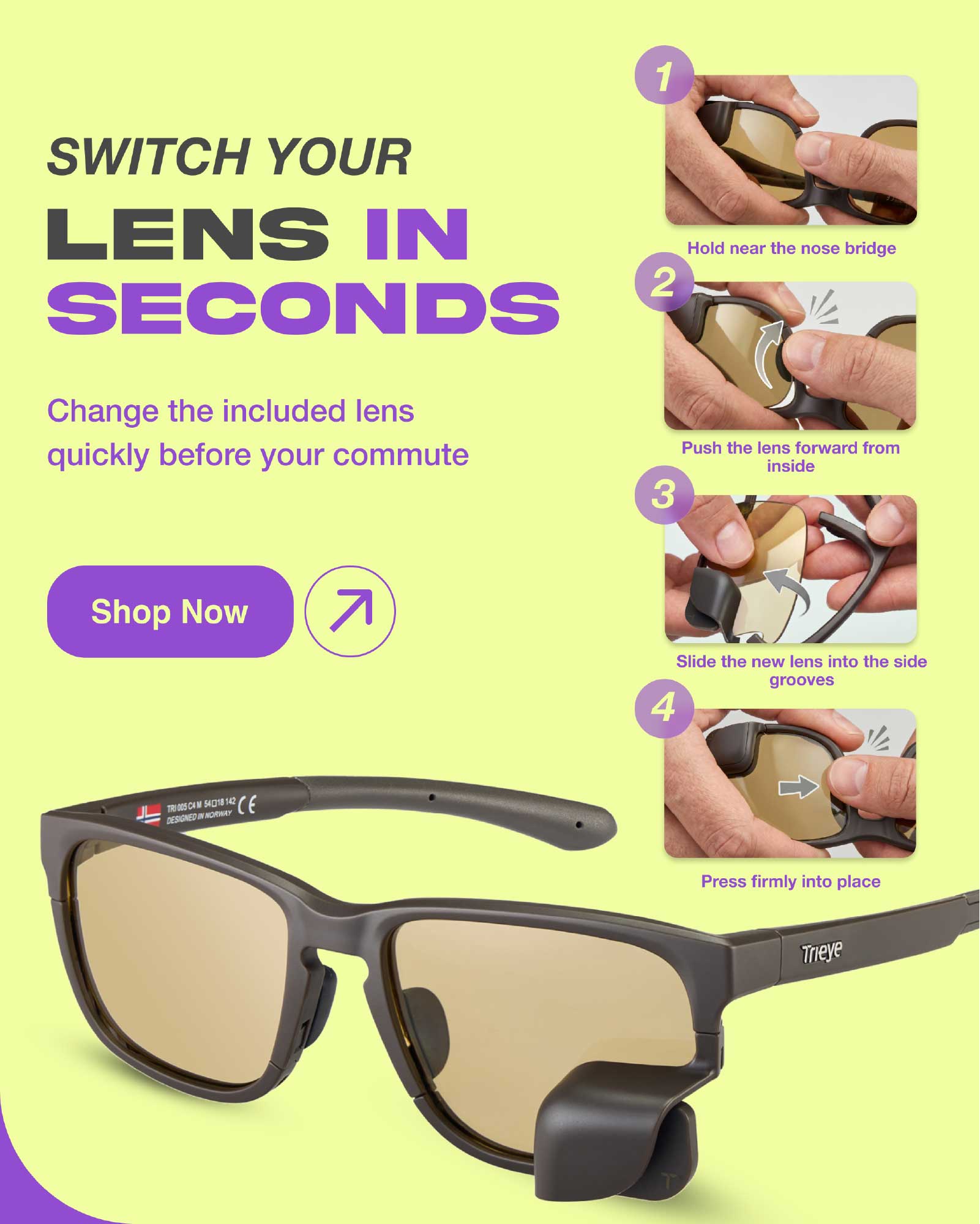 TriEye Classic Glasses - design 3
