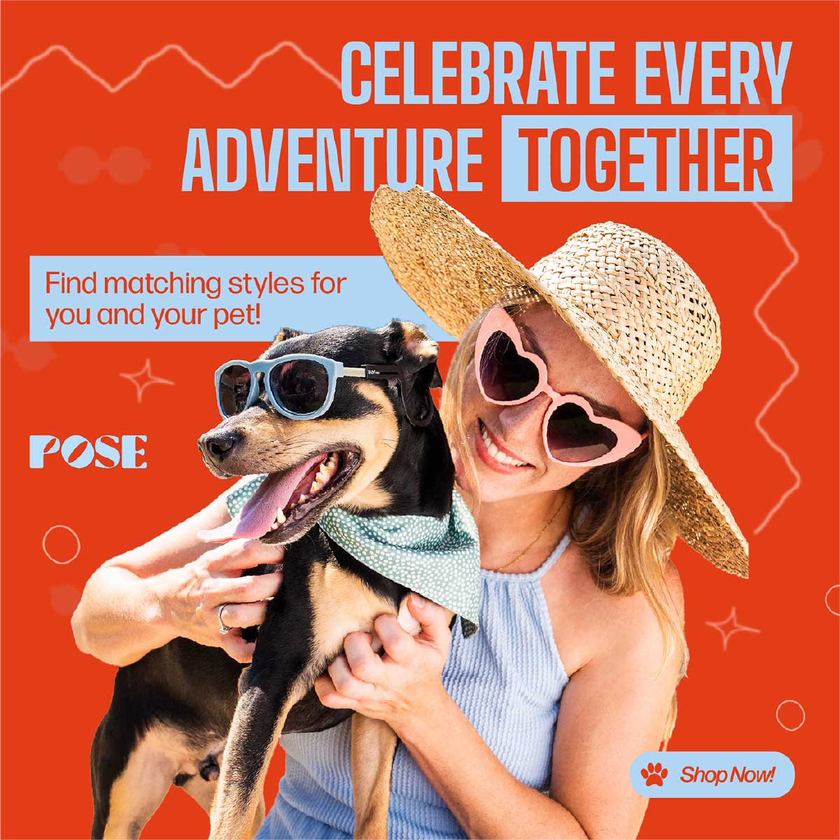 Pose Pet Dogs Sunglasses - design 3