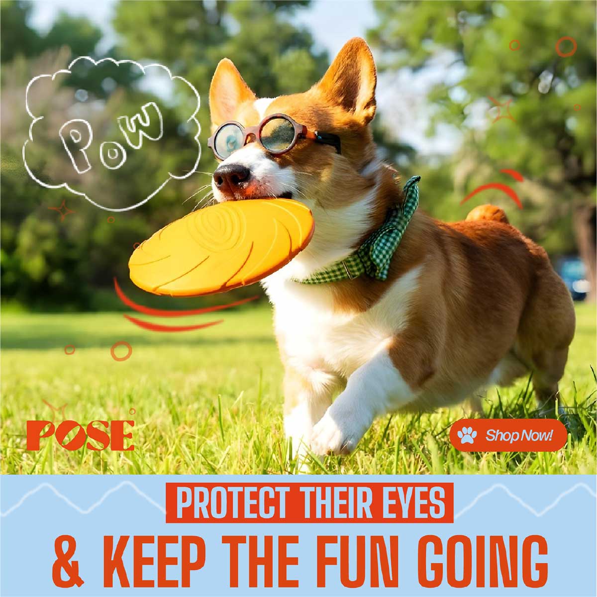 Pose Pet Dogs Sunglasses - design 1