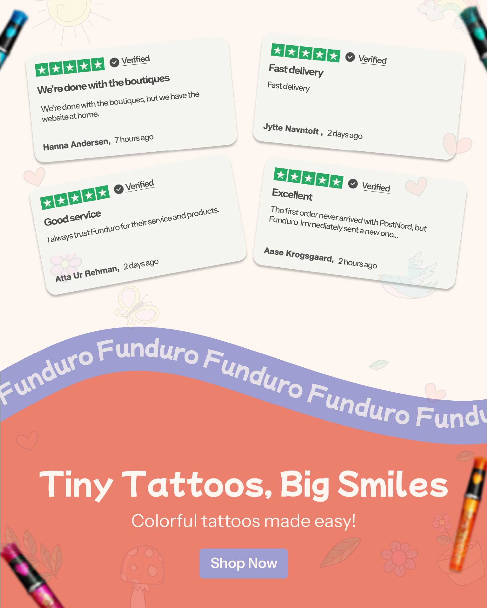 Children's Tattoo Pens - design 10