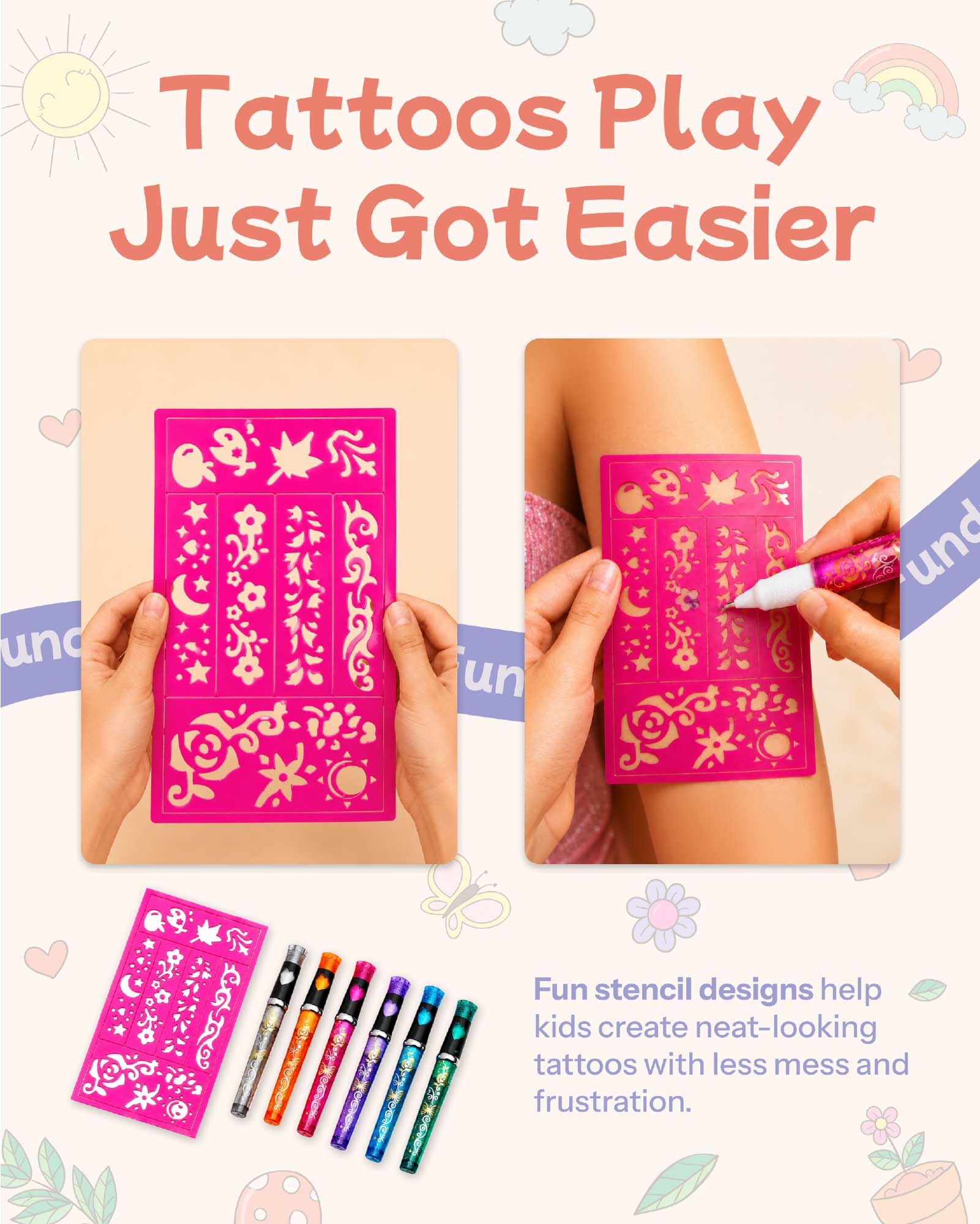 Children's Tattoo Pens - design 8