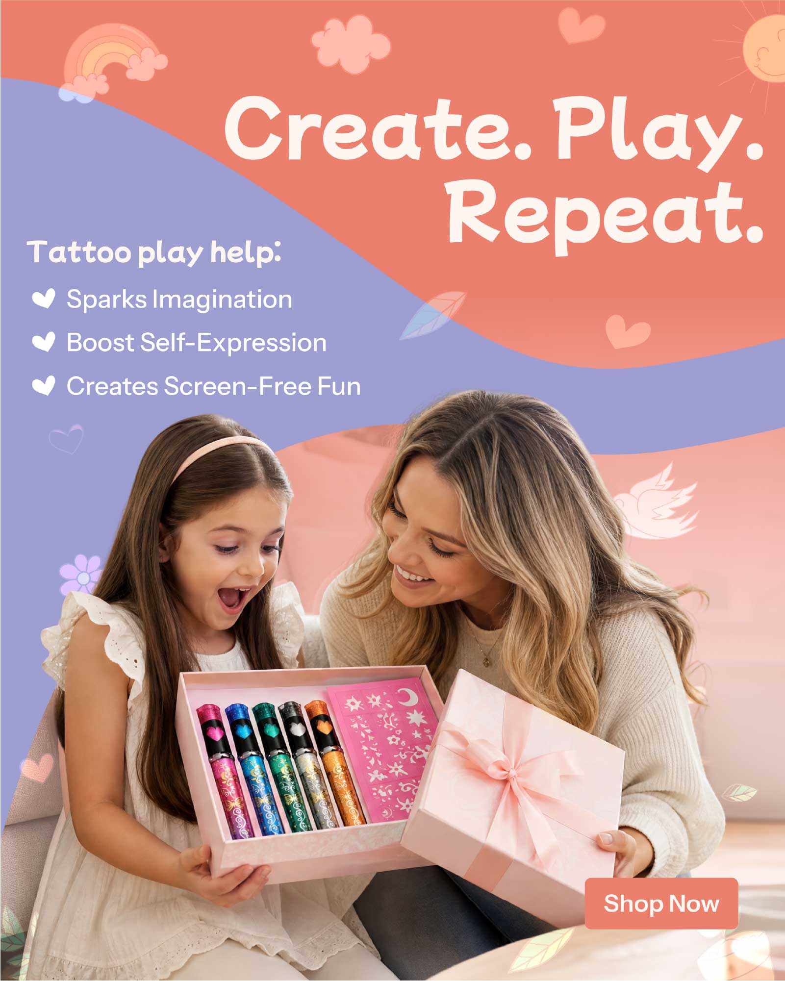 Children's Tattoo Pens - design 9