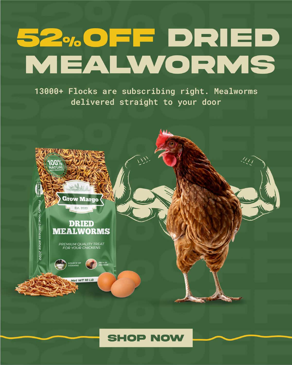 Dried Mealworms - design 8