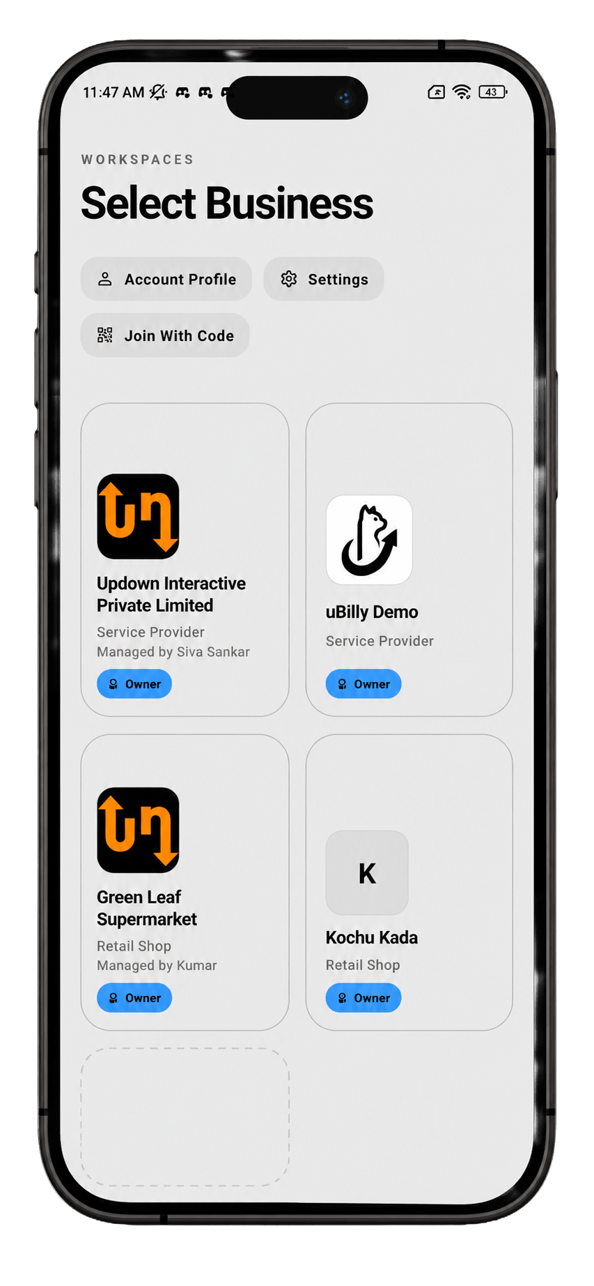 Multi-Business Brain Mockup