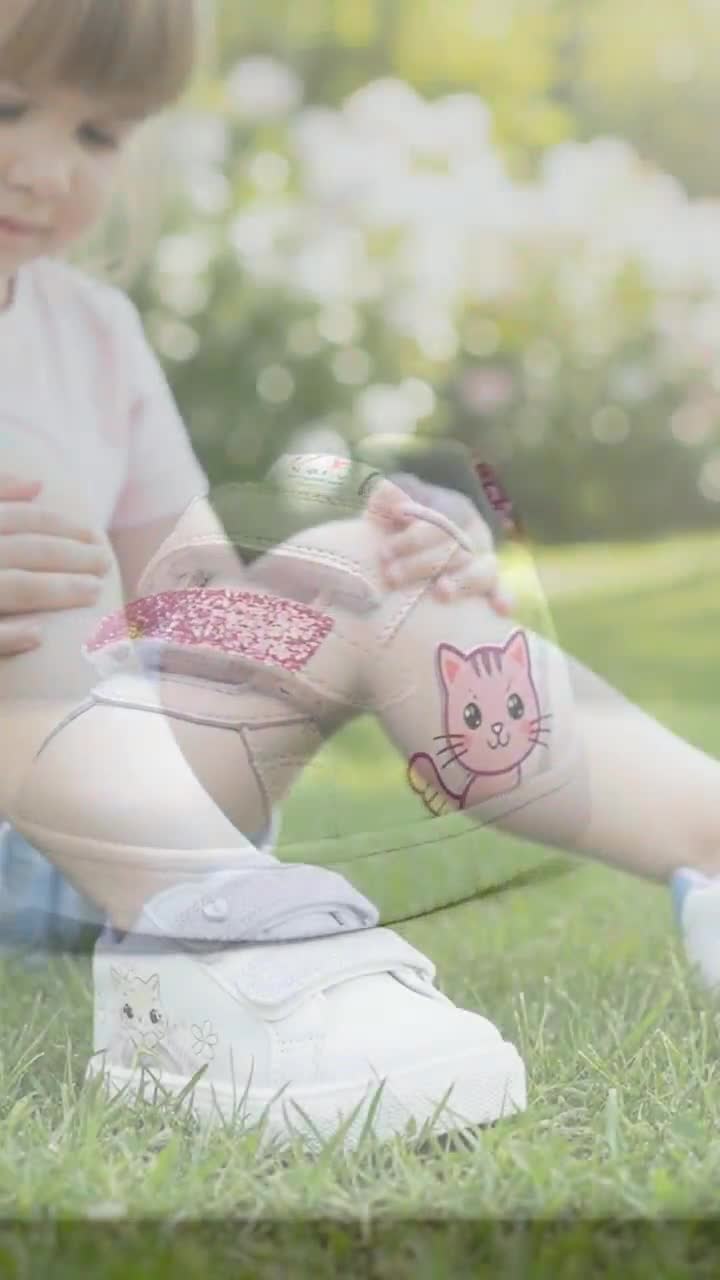 Tenis Bambino Para Niña Casual Gatito 08504