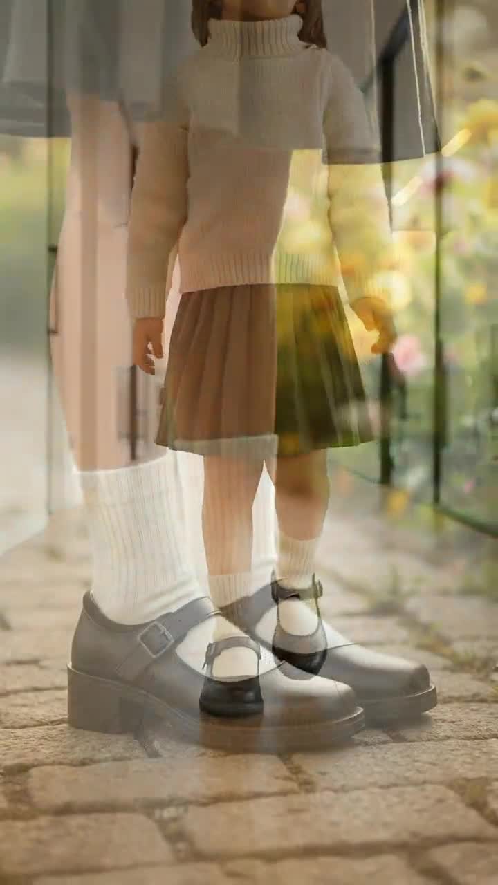 Zapato Escolar Plataforma Para Niña Blasito 08810