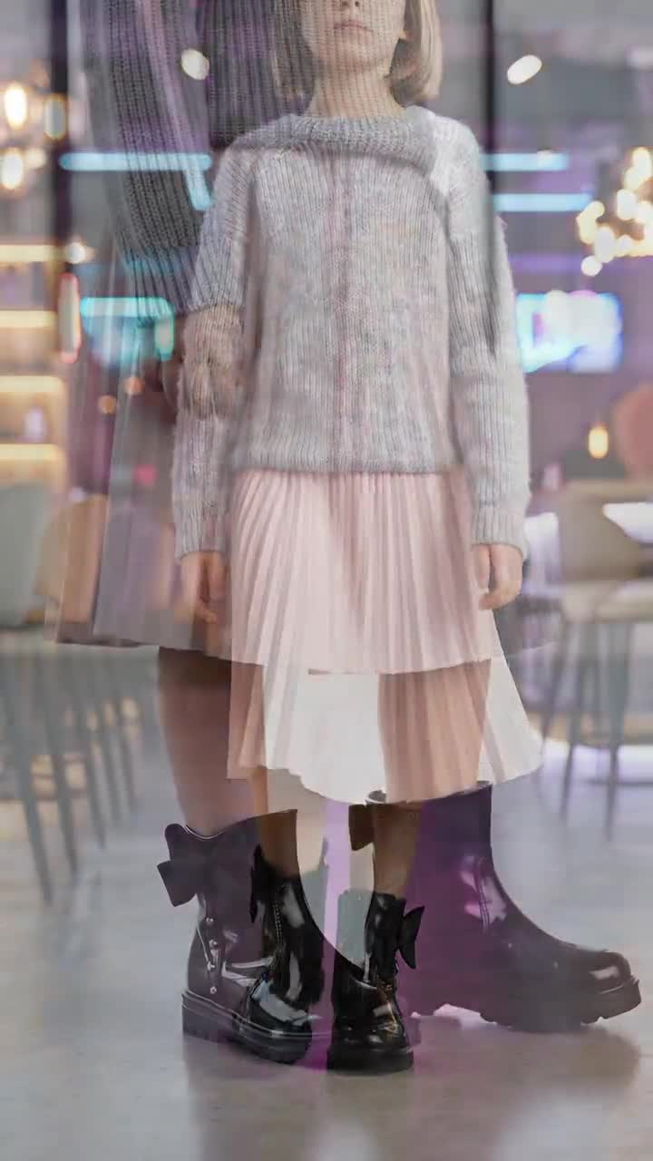 Botín Bambino Para Niña Casual Moño 07846