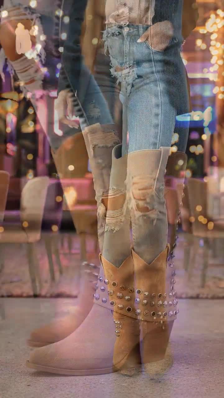 Bota Texana Casual Para Mujer Perugia 07122