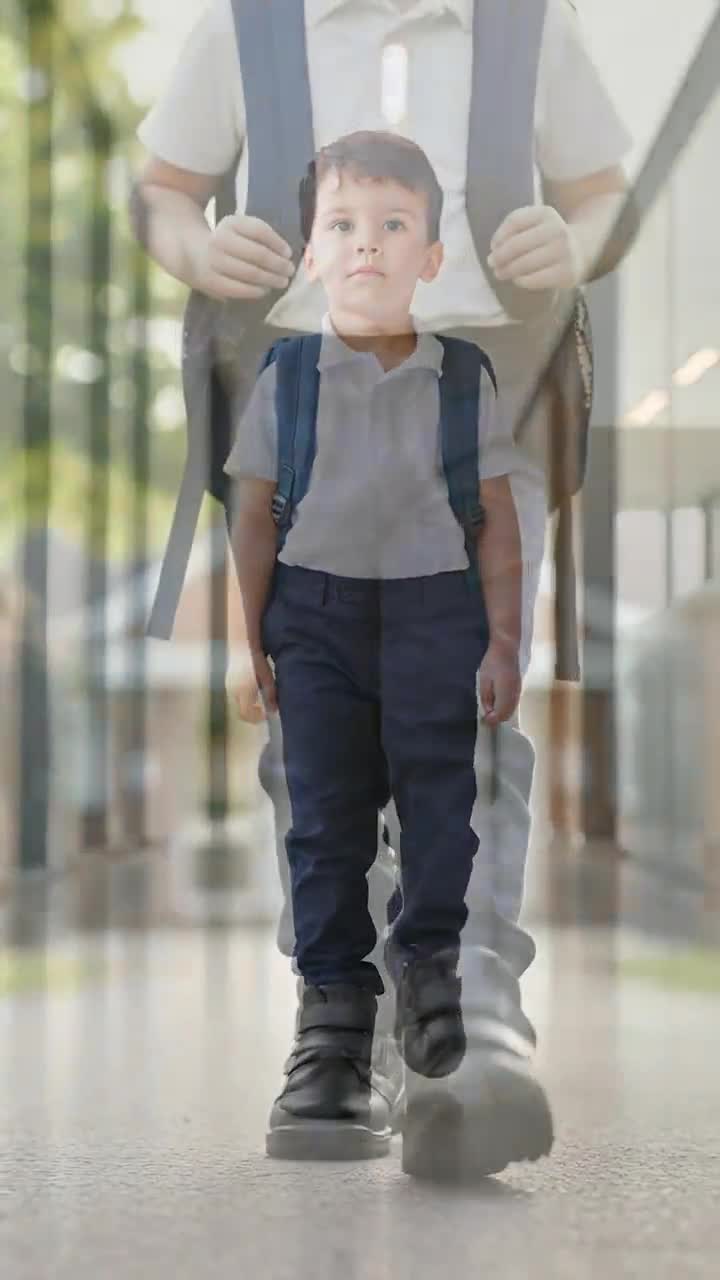 Bota Escolar Velcro Para Niño Confratelli 08876