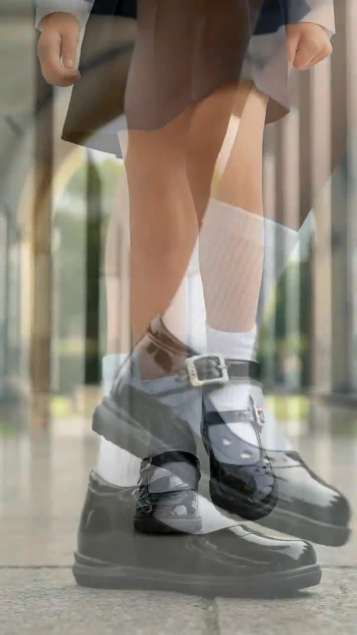 Zapato Dogi Para Niña Corazón Escolar Hebilla Negro 05507