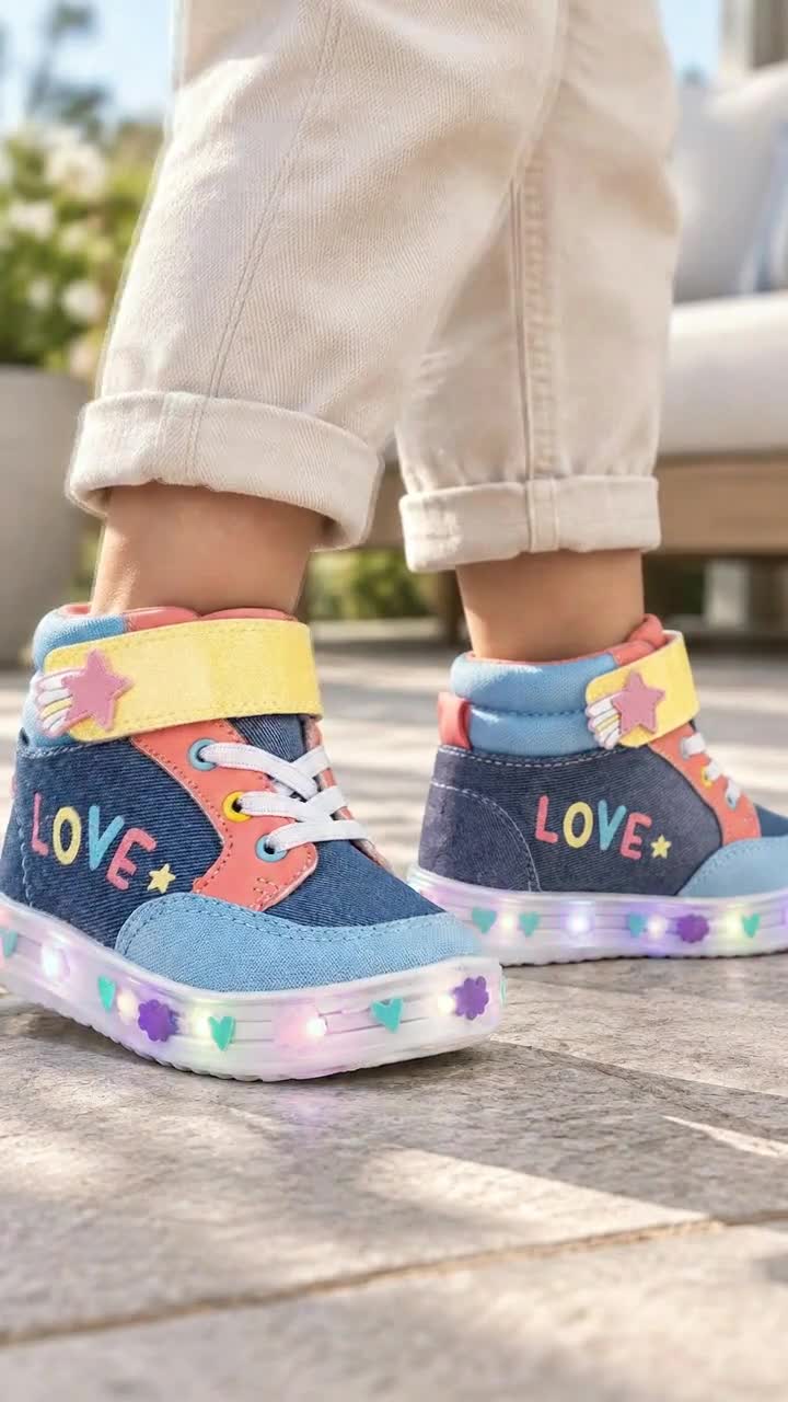 Tenis Bubble Gummers Para Niña Bota Luces Led 09481