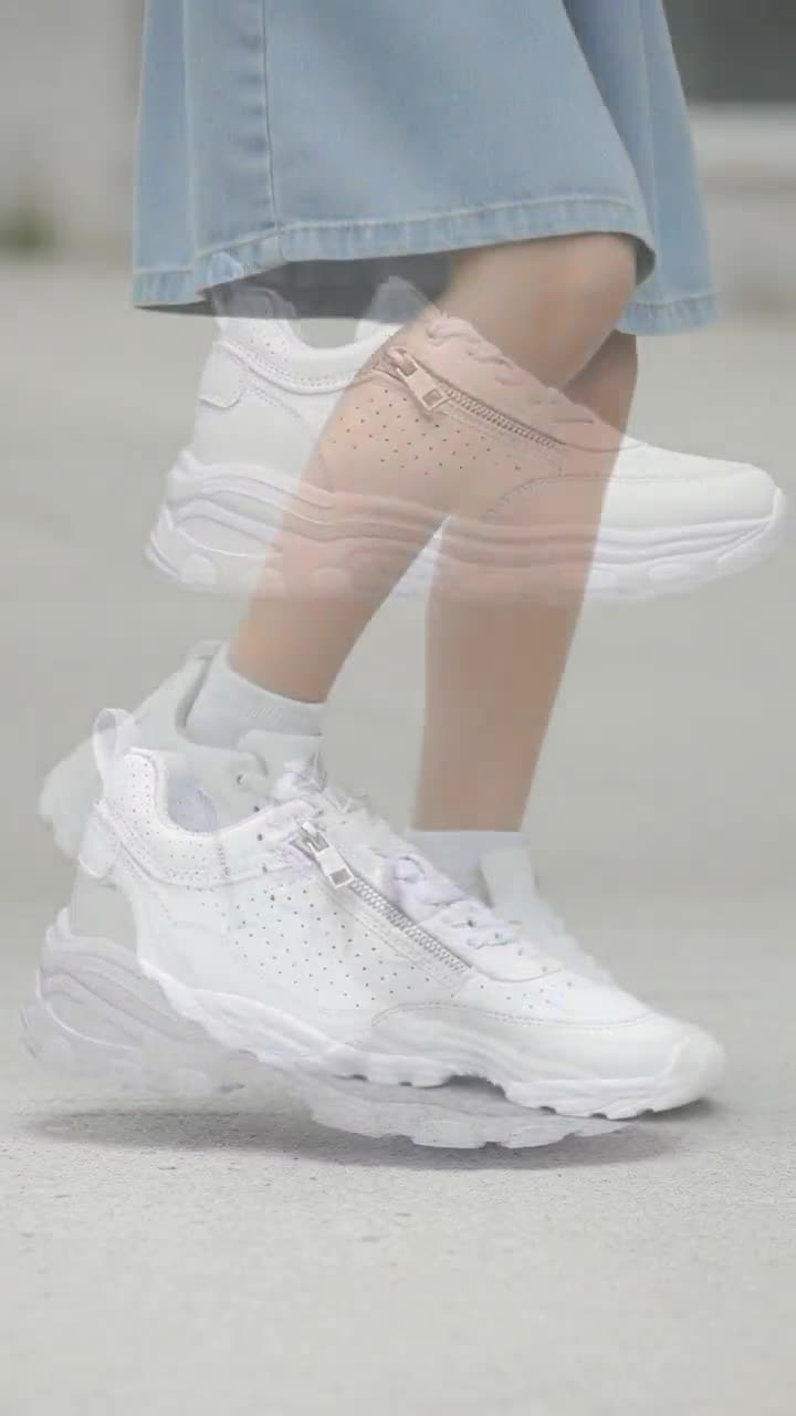 Tenis Blancos Escolar Moda Para Niña Joven Wink 01572