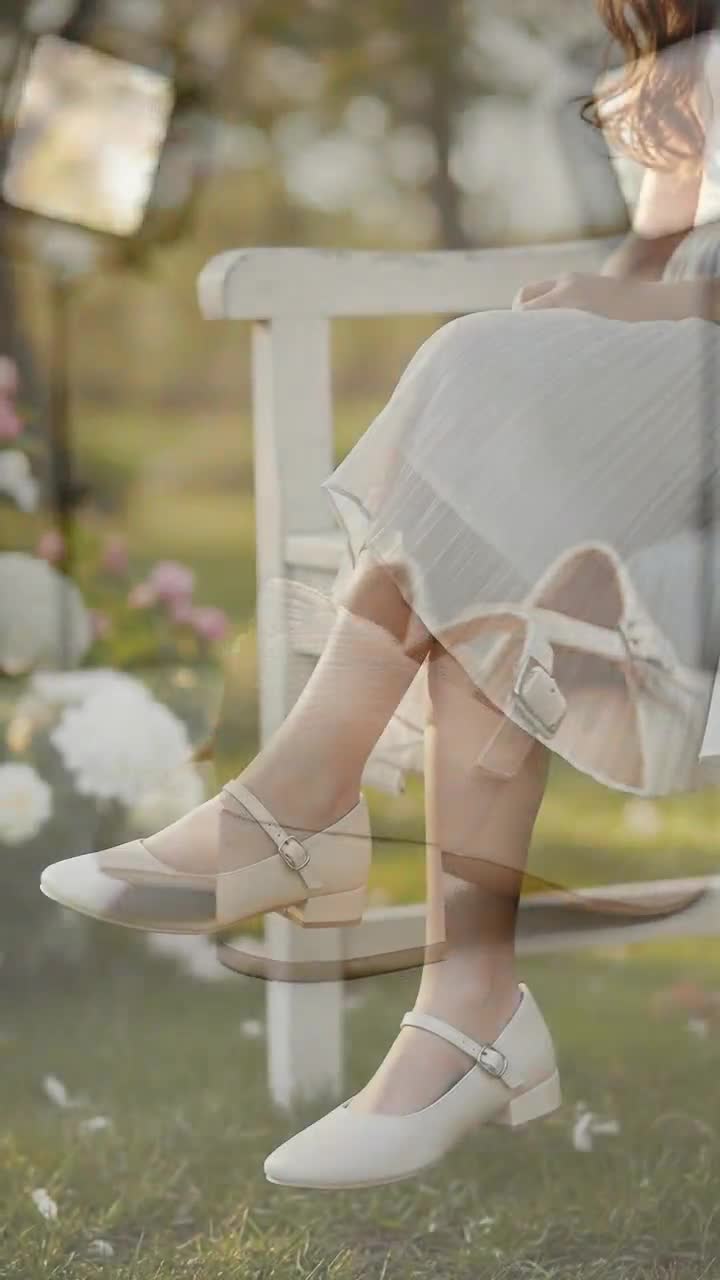 Zapato Mary Jane Glaseado Tacón Para Niña Caramel 08977