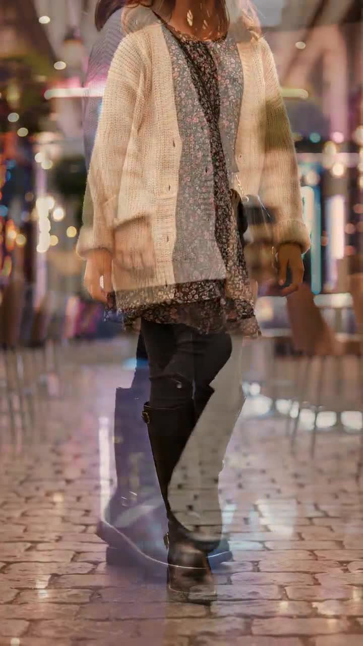 Bota Bambino Para Niña Casual Larga Corazón 07849