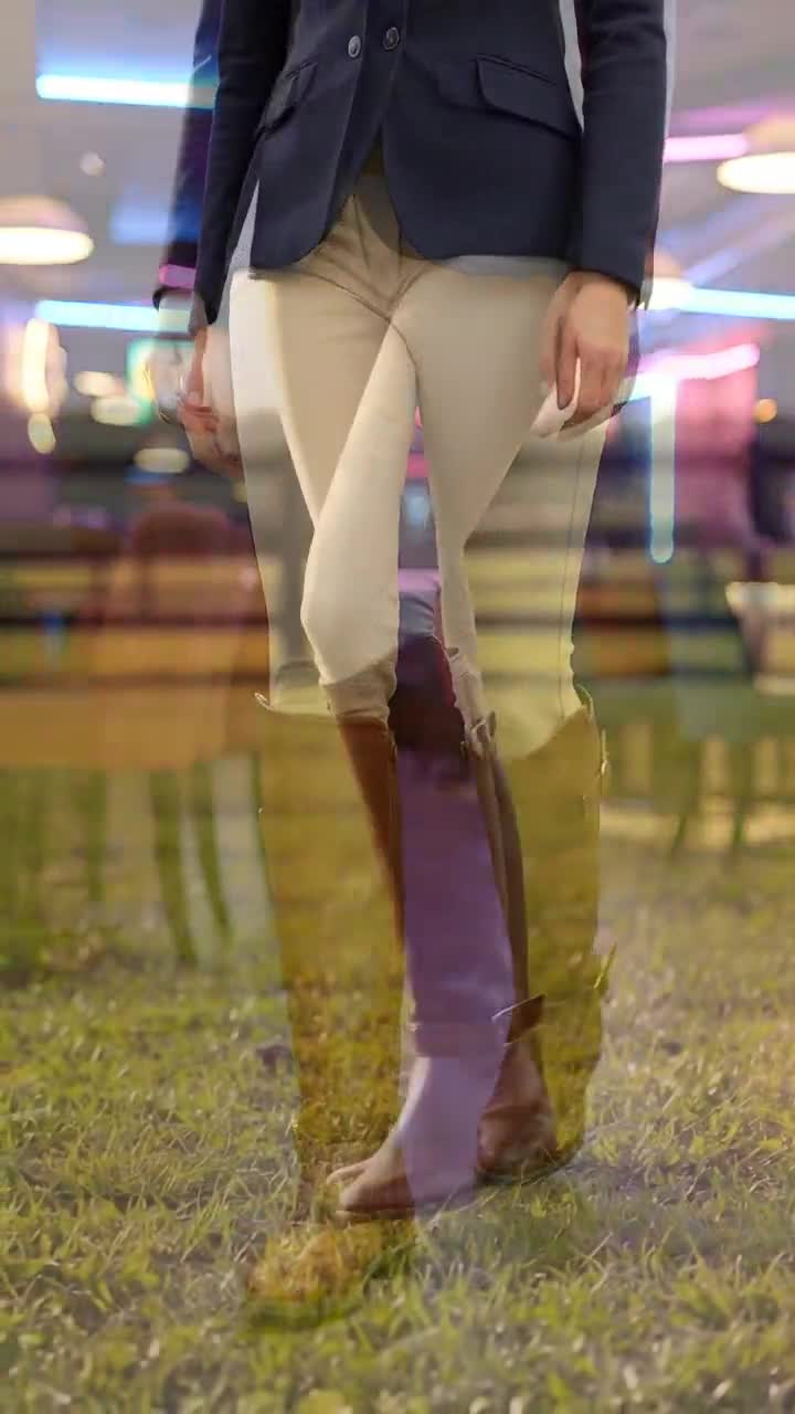 Bota Alta Hebilla Para Mujer Fusión 07965