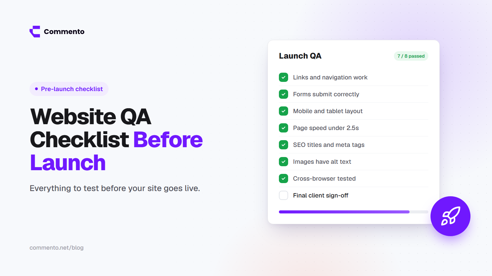 Website QA Checklist Before Launch
