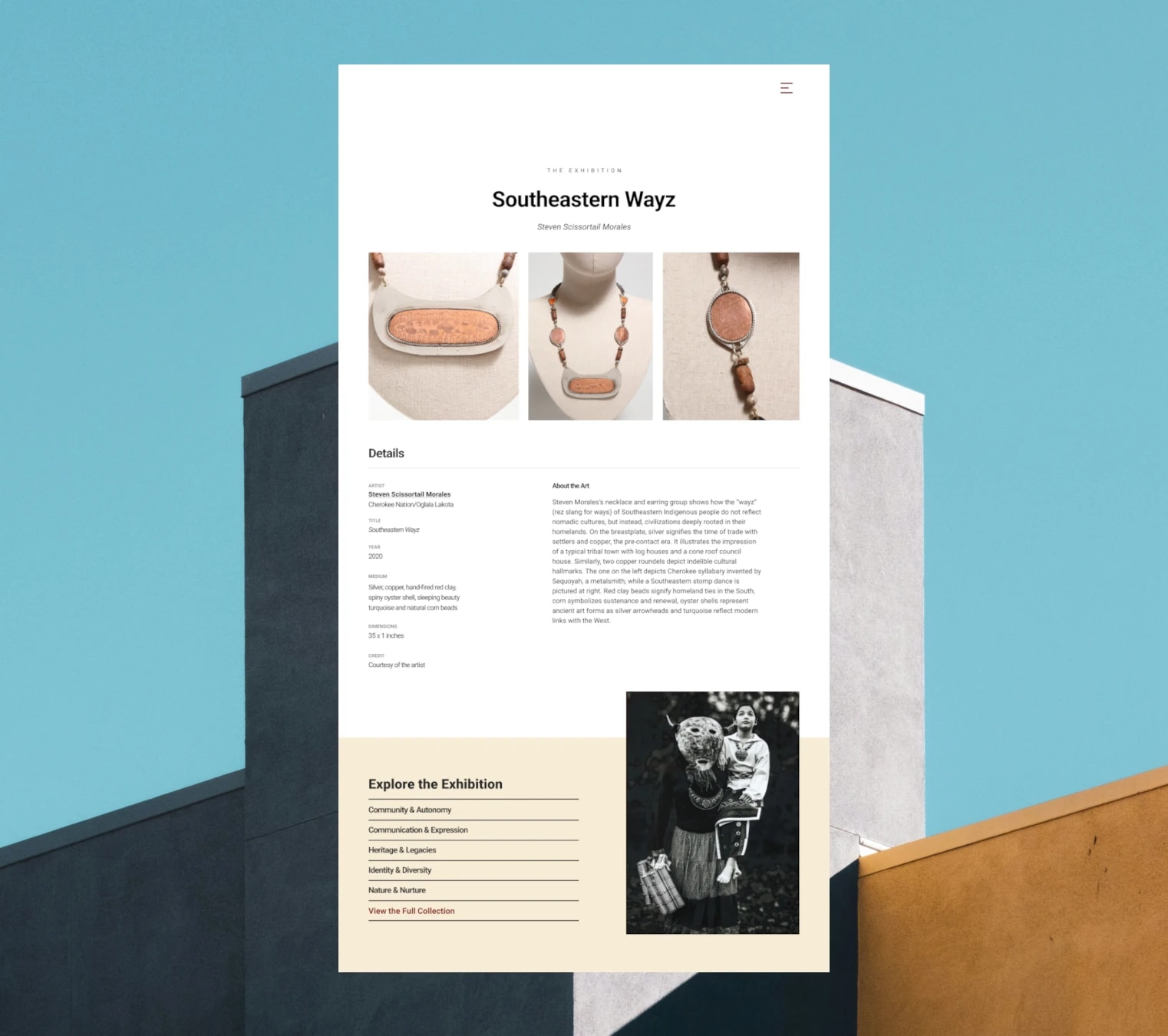Design Mockup of This Land Calls Us Home Art Highlights