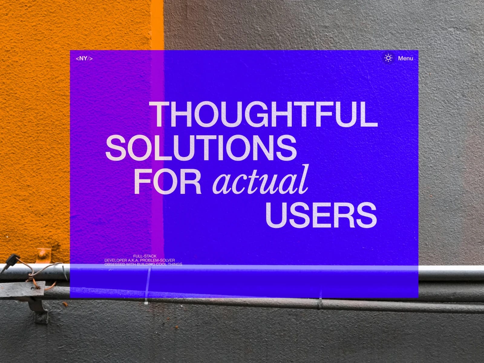 Design mockup for landing page for this site
