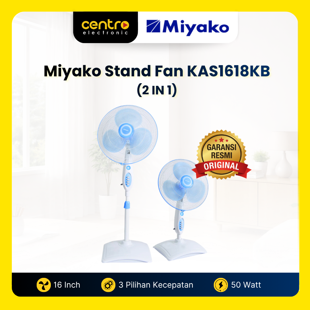 MIYAKO STAND FAN KAS1618KB (2 IN 1)