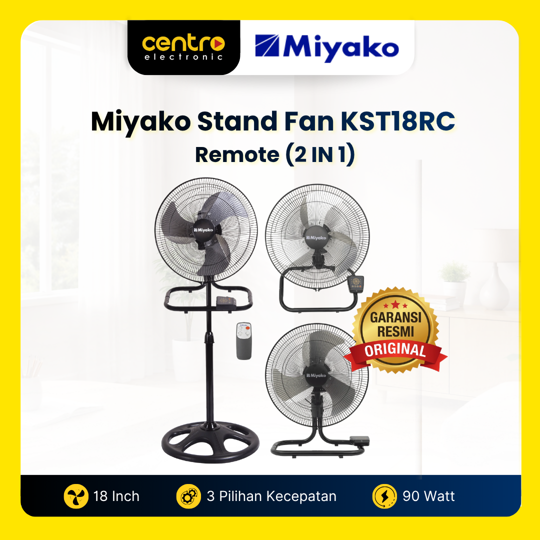 MIYAKO STAND FAN KST18RC (3 IN 1) REMOTE