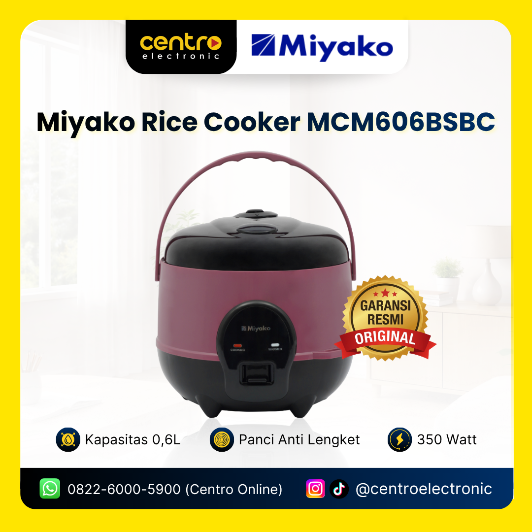 MIYAKO RICE COOKER MCM606BSBC 0,6L NANOAL