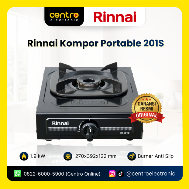 RINNAI KOMPOR GAS 1 TUNGKU RI201S