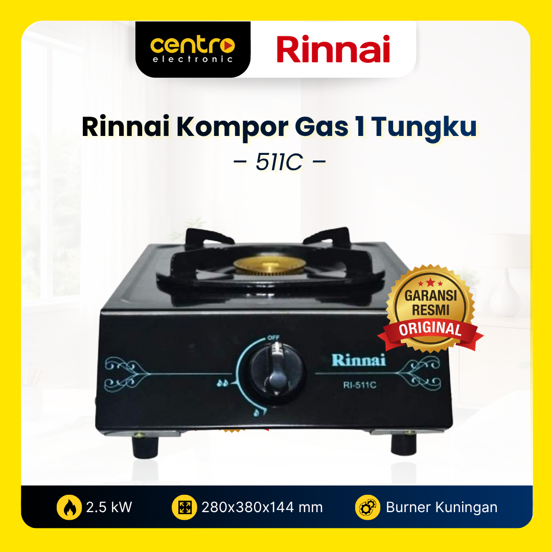 RINNAI KOMPOR GAS 1 TUNGKU 511C