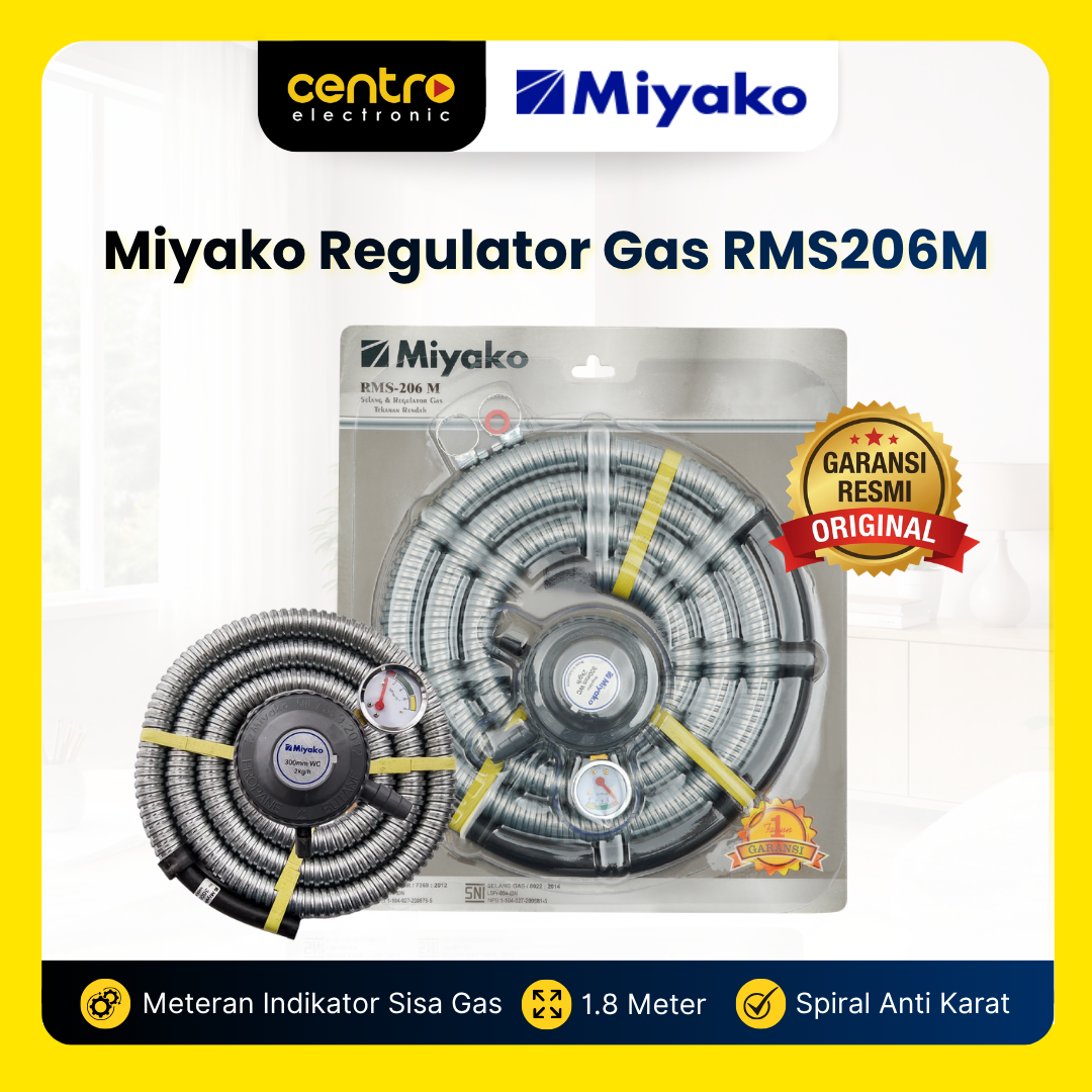 MIYAKO SELANG REGULATOR RMS206M GAS TEKANAN RENDAH