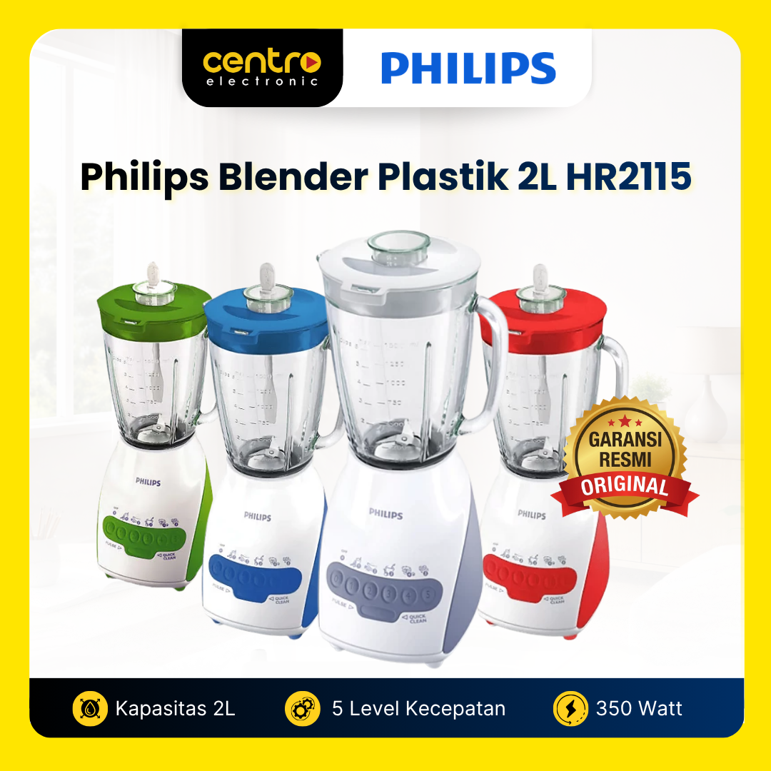 PHILIPS BLENDER PLASTIK HR2115 2L
