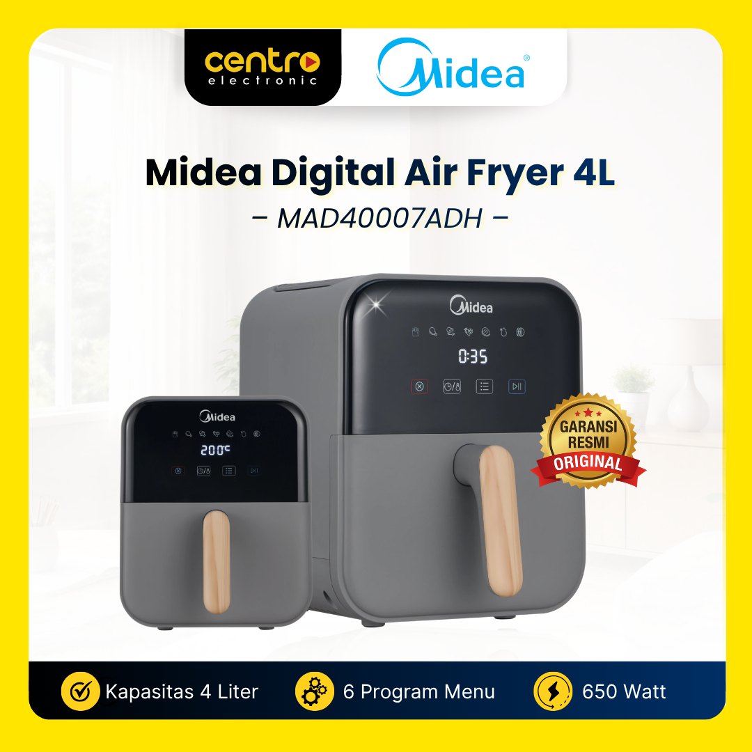 MIDEA AIR FRYER MAD40007ADH 4L DIGITAL GREY